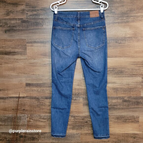 Madewell Jeans Size 29 Skinny 10" High Rise Tummy Control Rosecliff Wash H6319 - Picture 2 of 11